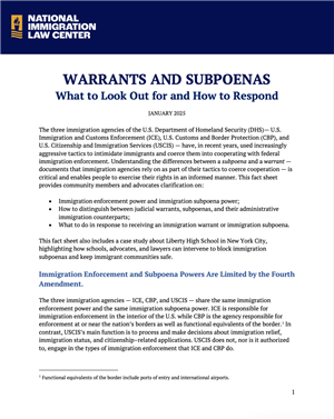 Warrants and Subpoenas